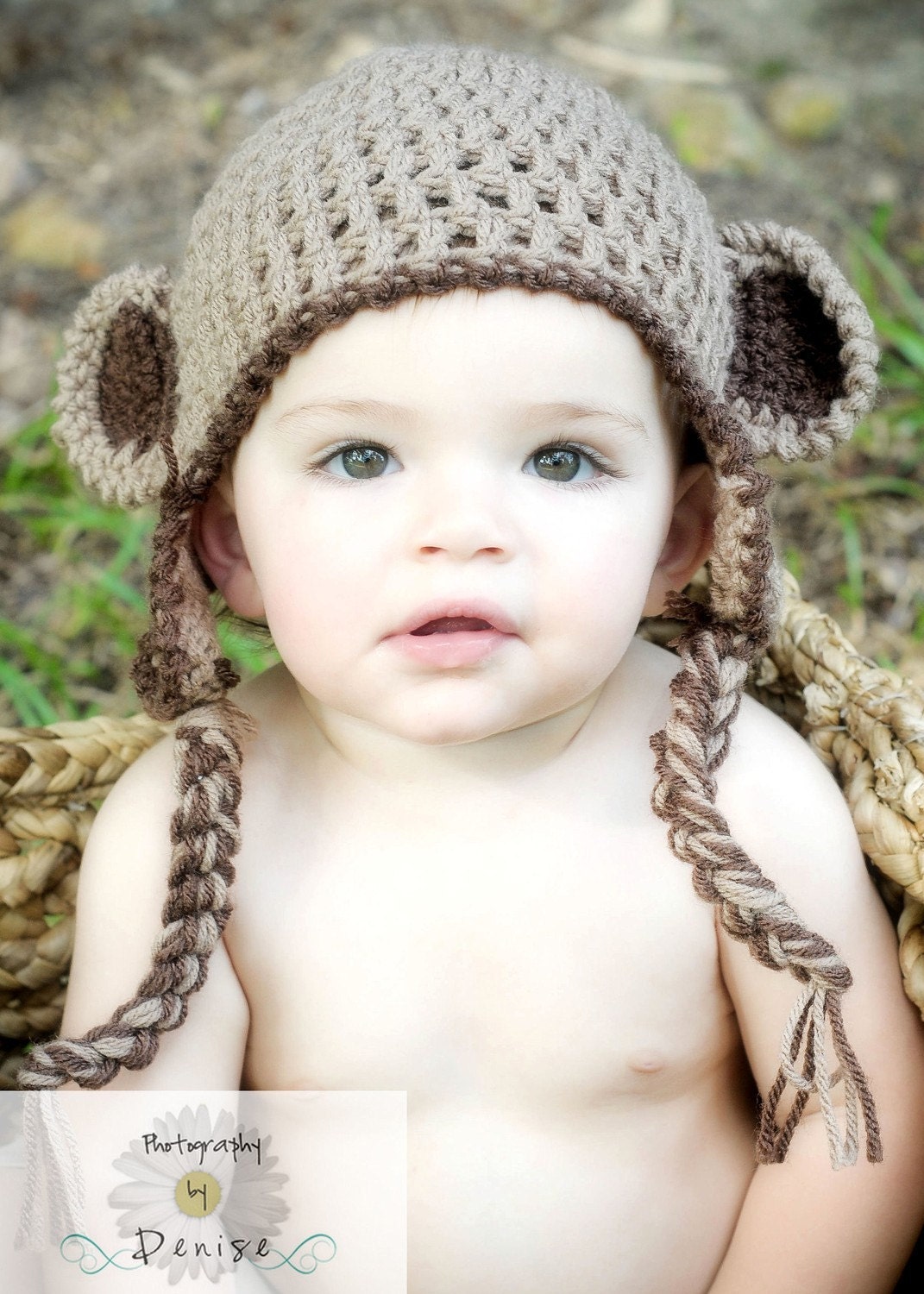 Monkey hat for baby or child