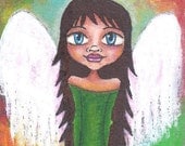 Radiant Angel - small ORIGINAL painting by Natasha May
