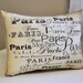 Paris pillow