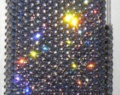 Crystal Black Diamond Rhinestone BLING Back Case Cover for Apple iPod Touch iTouch 2G 3G 4G 5G handmade with 100% Swarovski Elements