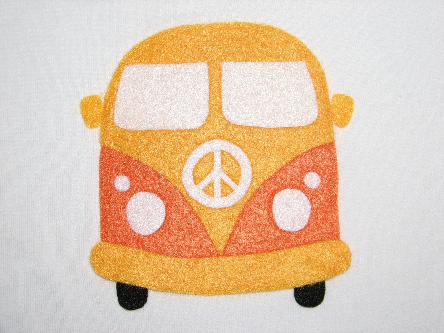 Onesie VW Applique Love Bus Baby Shower Present