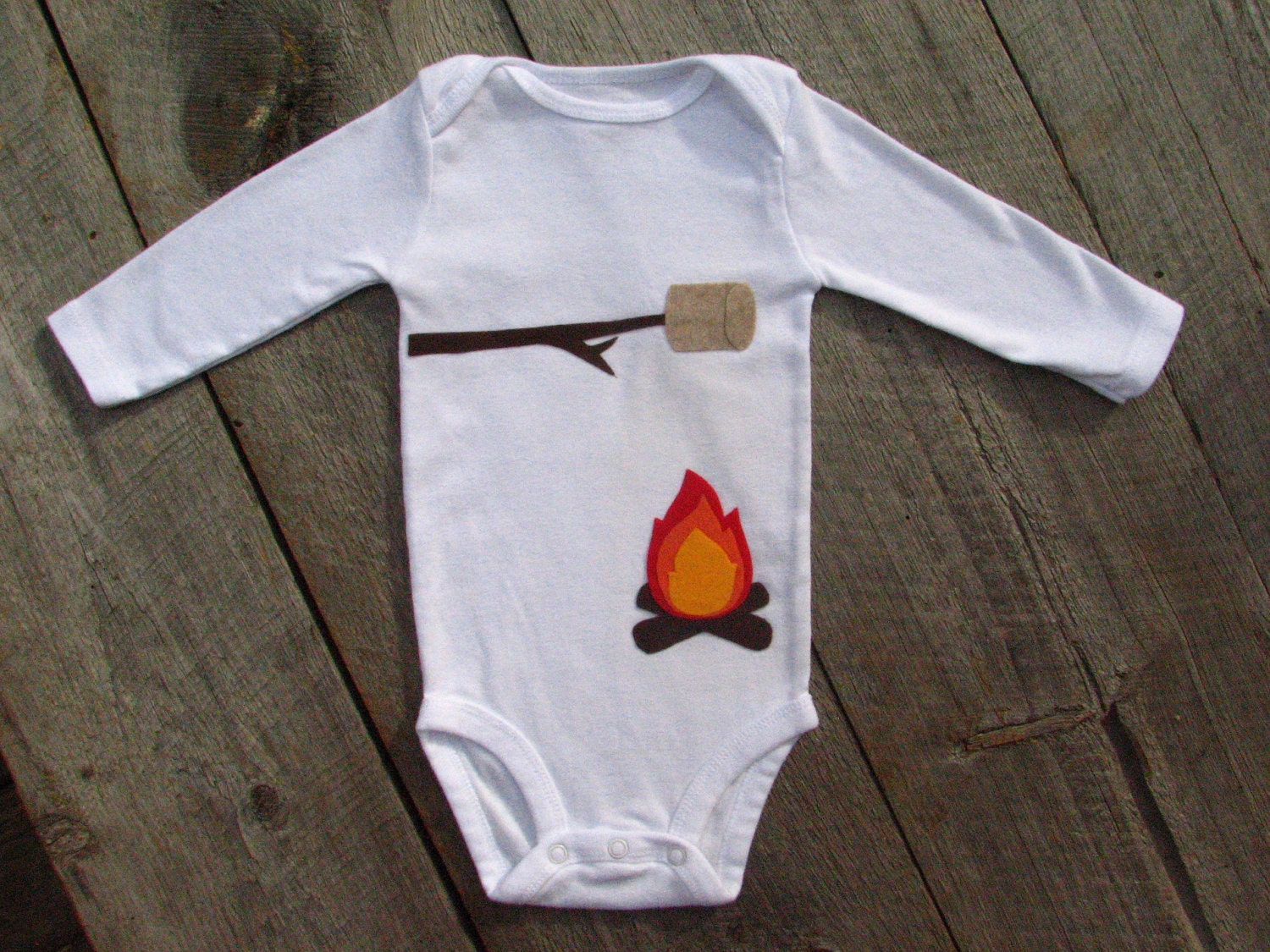 Children Holiday Baby Campfire Onesie