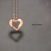Zebra Wood Heart Shaped Pendant Necklace