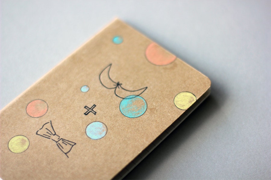 Hand Drawn Pocket Journal Cahier Notebook (Moleskine) - me and you - Illustration