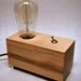 The Menlo Park Lamp- Single Edison Bulb in Maple