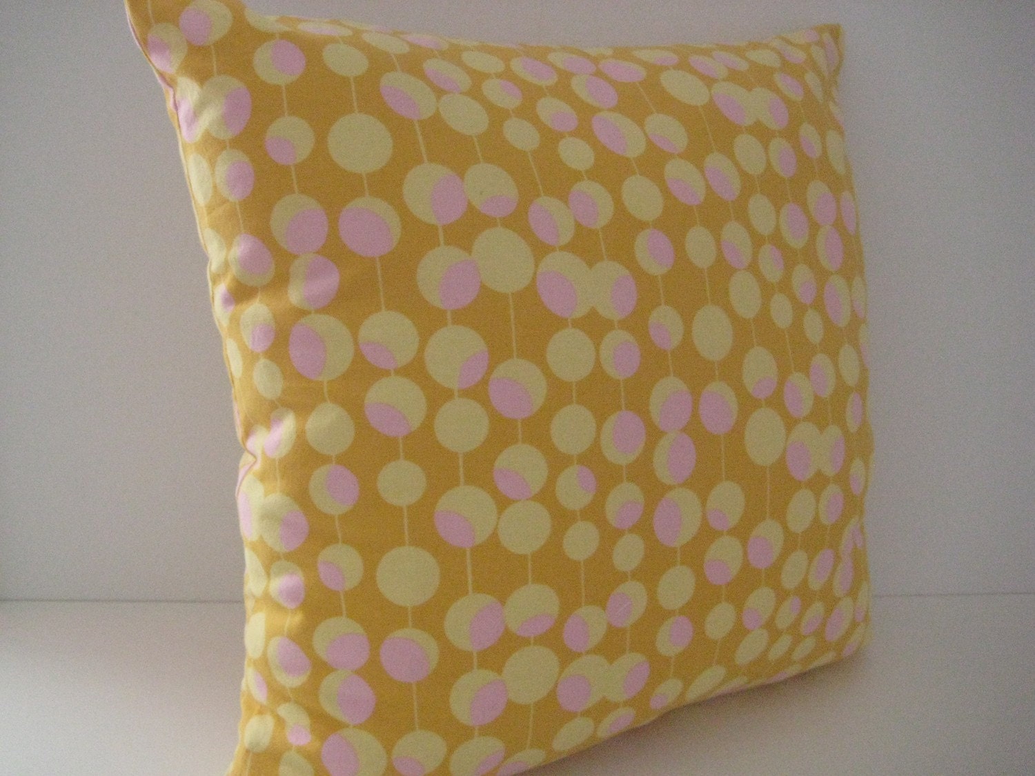 Yellow Pillow Cover Amy Butler Fabric Decorative Cushion