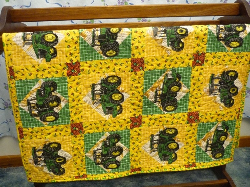Quilt, Baby or Lap, John Deere