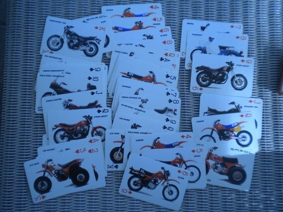 Honda motorcycle playing cards #2