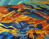 Mountain Vista Landscape Original Oil Painting