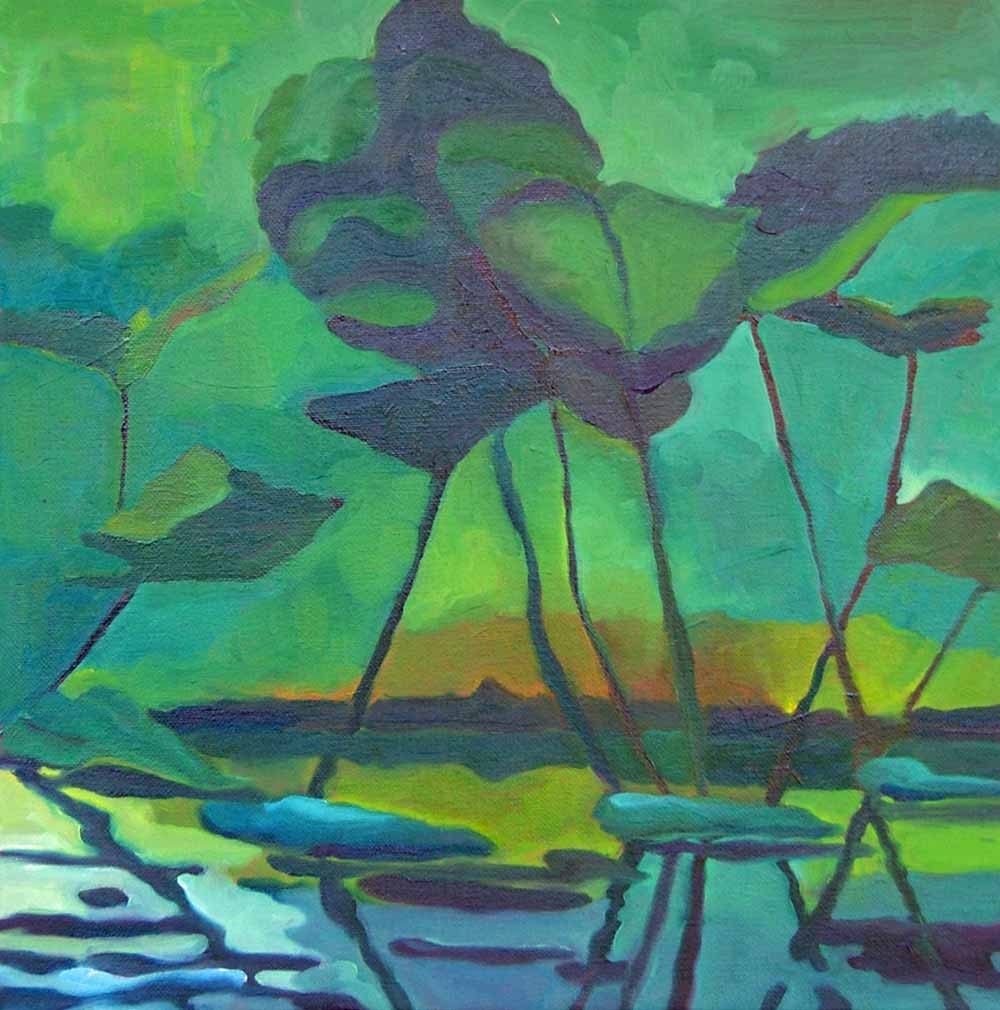 Studio Trees Weir Farm Original Oil Painting