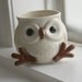 Snow Owl Mug with feet and face SO CUTE