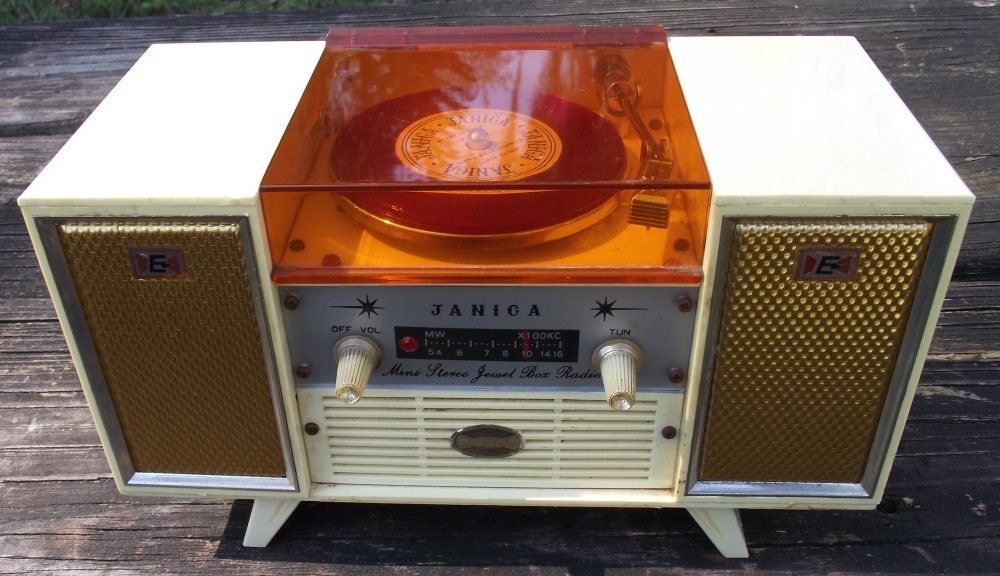 Reserve listing for Jill only....Retro Vintage Janica Table Top Transistor Radio Jewerly Box 1960s