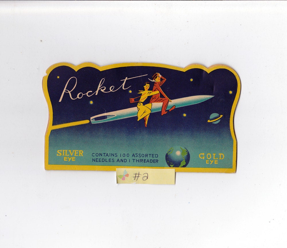 Vintage Rocket Needle Book From Japan Number 2