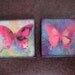 BUTTERFLY Charm Pendant set 1X1 Custom Drilled Ephemera Tile
