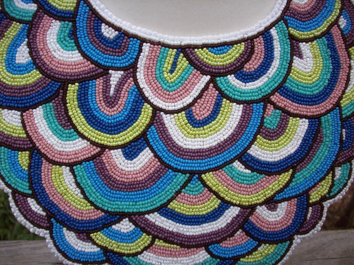 Pucci Fashion Inspired Bib Necklace - Reserved