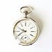 Antique Swiss silver pocket watch Remontoir Ancre ligne droite Spiral Breguet 16 Rubis FREE shipping