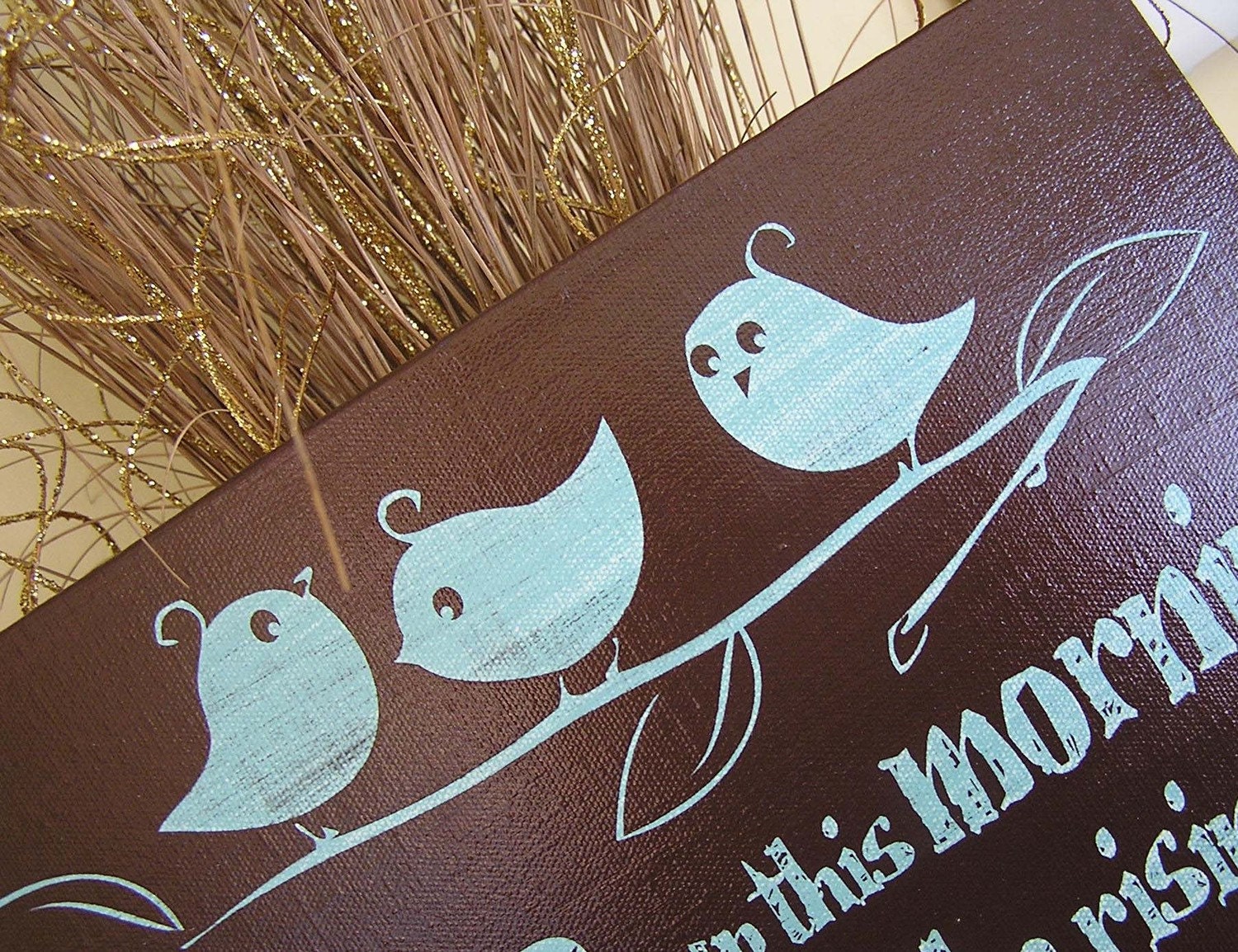 Mad-4-Grads Super Sale Three Little BirdsFun, Expressive Word Canvas wall decor, for Home, Office, Dorm, Bedroom, Kids Room wall art