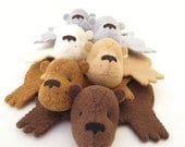 Bear Rug Coaster (Set of Six)