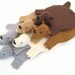 Bear Rug Coaster (Set of Six)
