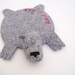 Personalized Bear Rug Coaster (one)