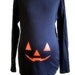 Halloween Pumpkin Maternity Costume T Shirt LONG sleeve