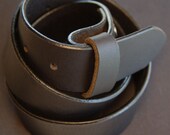Belt Brown Full Grain Buffalo Leather Belt 1-1/4" or 1-1/2" Widths