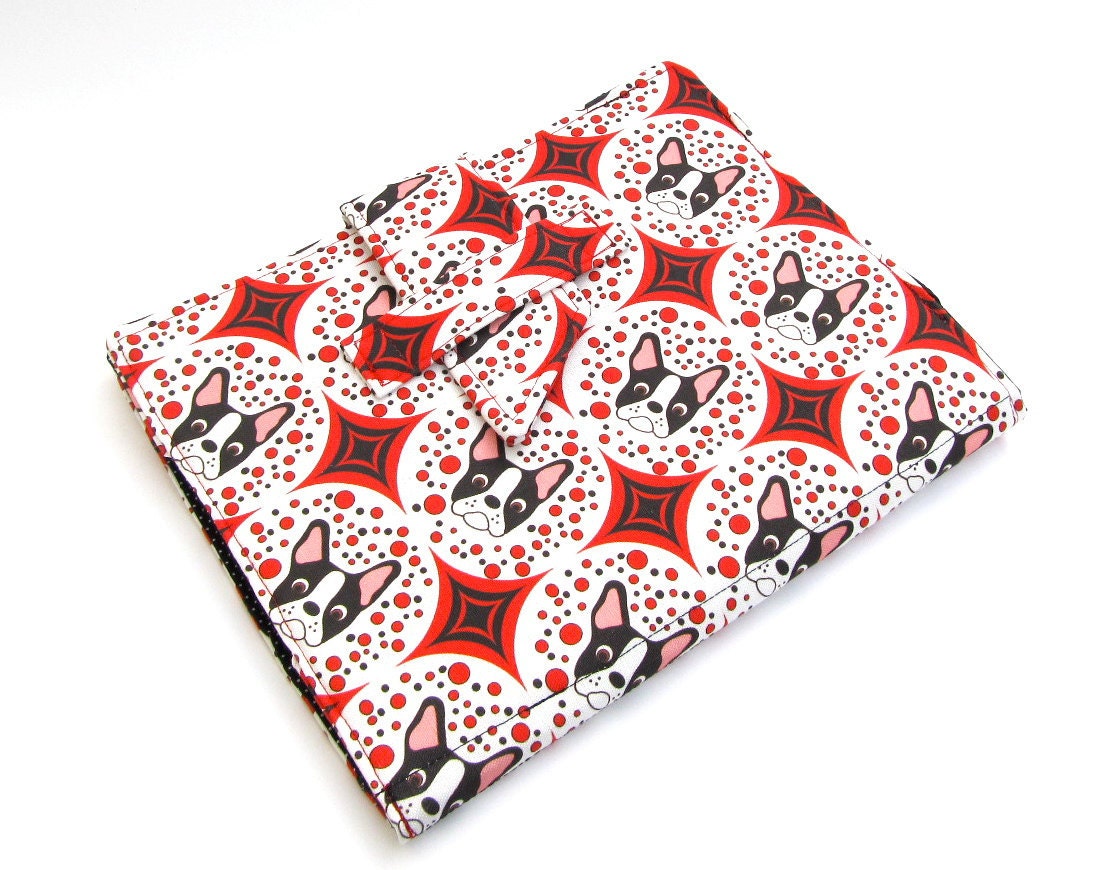 Boston Terrier iPad Folding Case in your choice of BT fabric