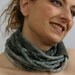 LAST ONE Scarf necklace loop scarf infinity neck wrap neck warmer knit grey black ombre knit necklace fall winter curationnation