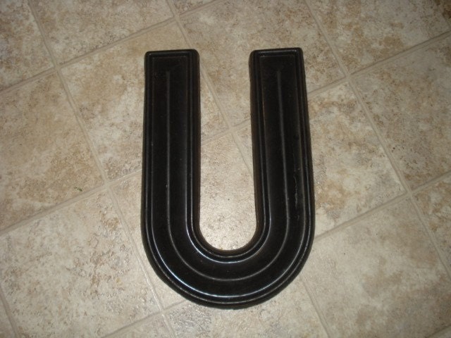 Vintage Large Drive In Movie Marquee Letter U