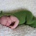 Pea Pod Baby Hooded Cocoon Photography Prop Crochet PATTERN