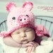 Pig Hat CROCHET PATTERN (All sizes included) Instant Download
