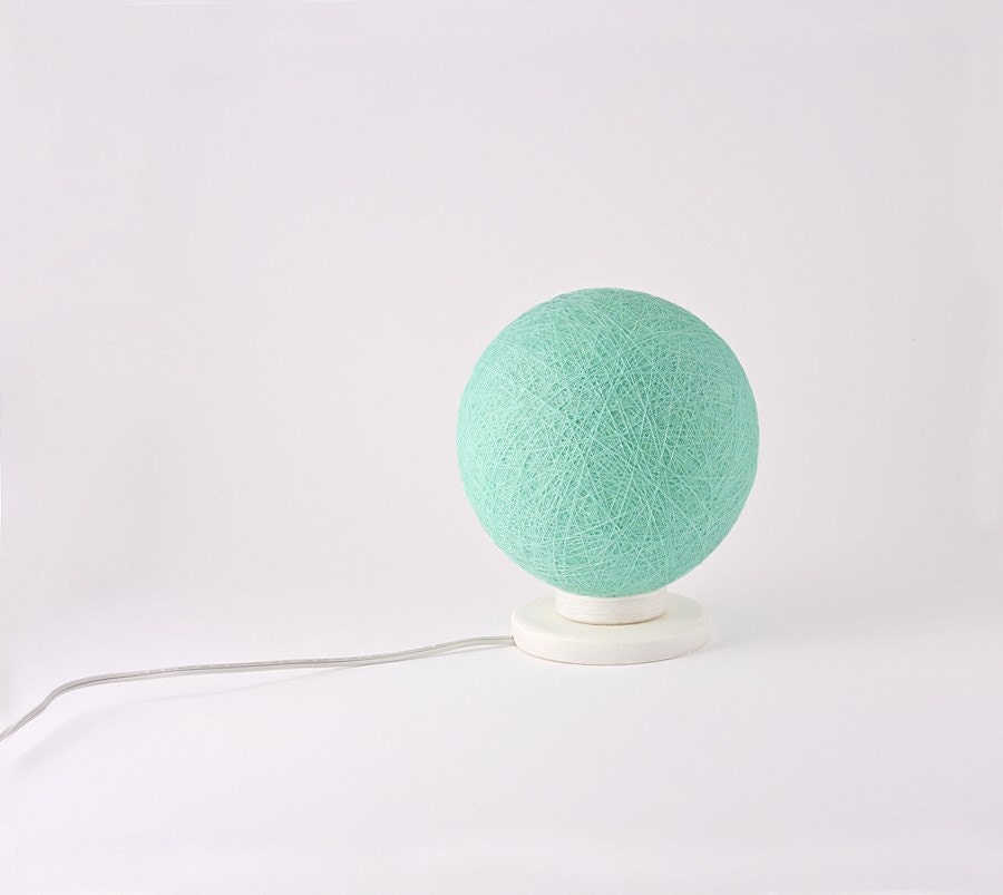 Table lamp, accent lamp, night light, Contemporary design interior accent Fresh Mint by FiligreeCreations on Etsy - FiligreeCreations