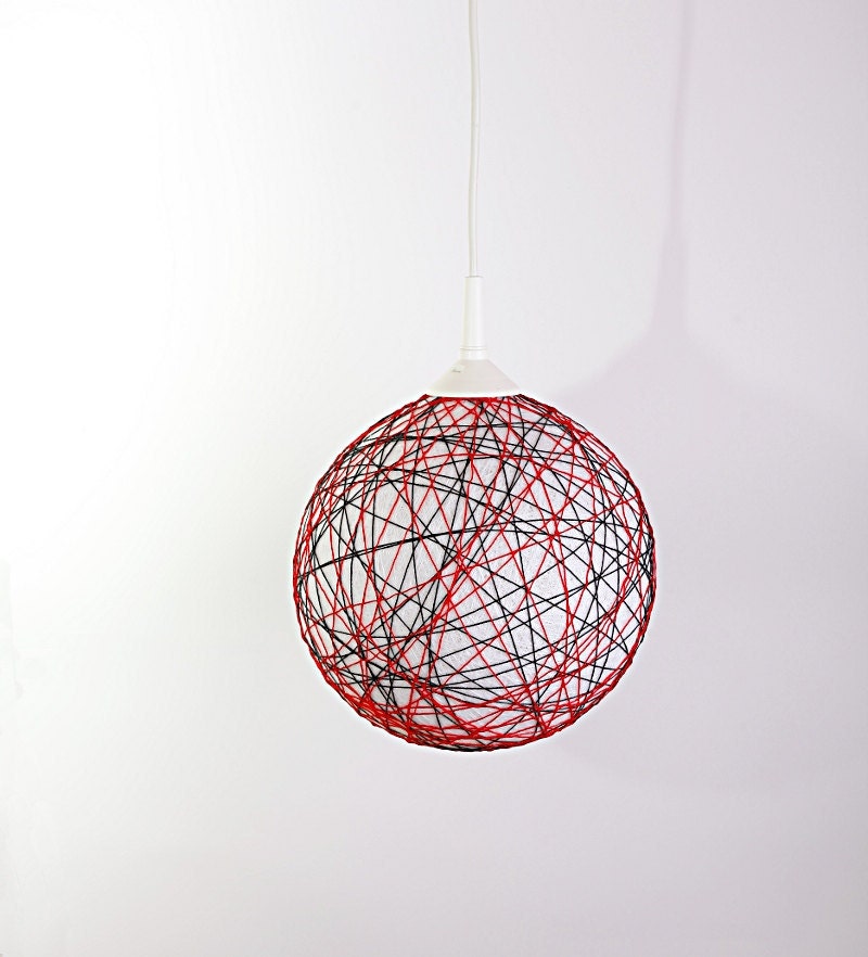 Handmade lamp, lamp shade, hanging lamp, pendant light, lighting, lamp interior accent Color Trio by FiligreeCreations on Etsy