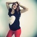 SAMPLE SALE All is Love Heart Top / Black and Cream / Silk and Lace