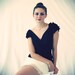 V Neck Draped Frosting Top With Ruffled Shoulders