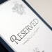 Beautiful Custom Daisy Table Number for Reserved Seating at Wedding or Party