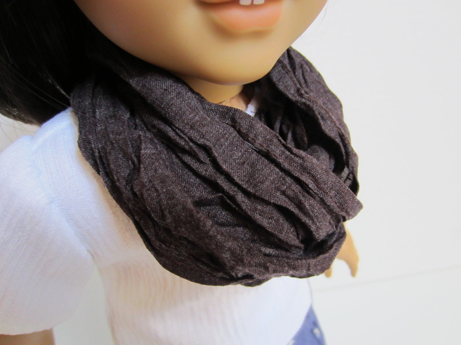 Sun dried crinkle scarf--for American Girl Doll