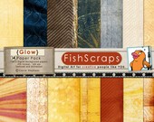 Summer Digital Paper - Golden Yellow Background Patterns (Glow) Textured - Bokeh, Sun Rays, Sunrise