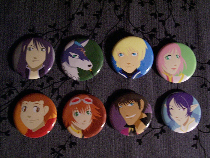 Tales of Vesperia Button Set