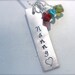 Nanny Grandma's Birthstone Necklace - personalized