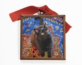 Cat Refrigerator Magnet - Black Cat Decorative Magnet