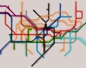 London Tube/Underground Map Poster - 24x16