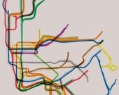New York City Subway Gallery Wrap Canvas - 8x10