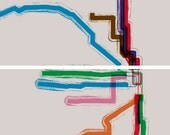 Chicago 'L' Gallery Wrap Split Panel Canvas - 24x33