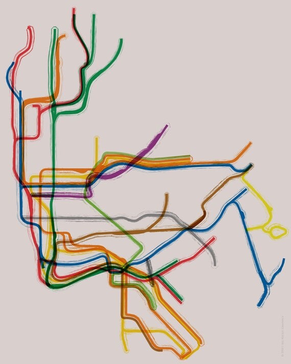 New York City Subway Cafe Mount - 8x10