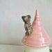 Fairy House/ Night Light - with a Pink Roof