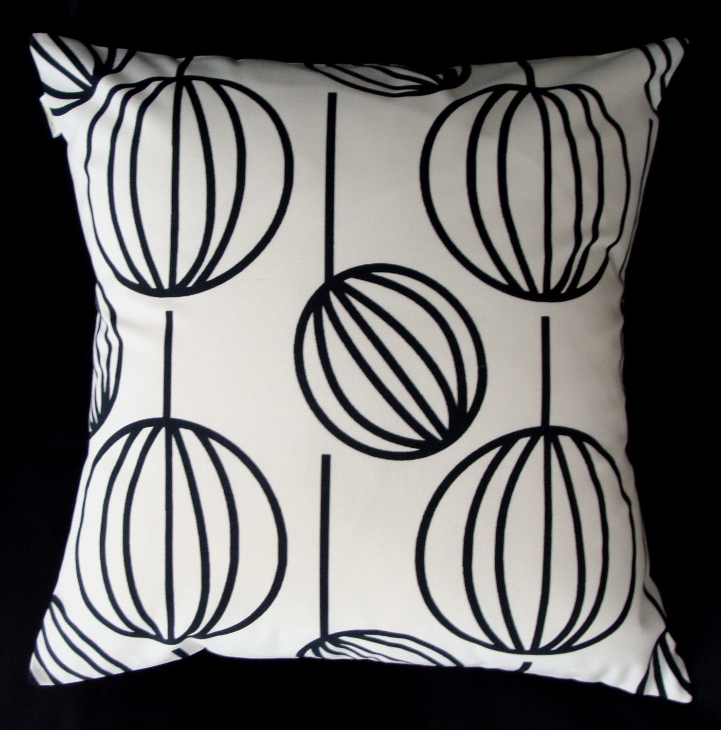 Mid Century Modern Throw Pillow Cover - George Nelson BUBBLE LAMPS - for 18" insert