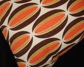 Chris Stone Spice Loops Pillow Cover - Orange, Brown, Tan and Off-White -- Choose your size
