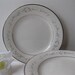 Vintage Noritake Heather White Floral Bread and Butter Plates Set of Six