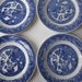 Vintage Royal China Blue Willow Ware Luncheon Plates Set of Four